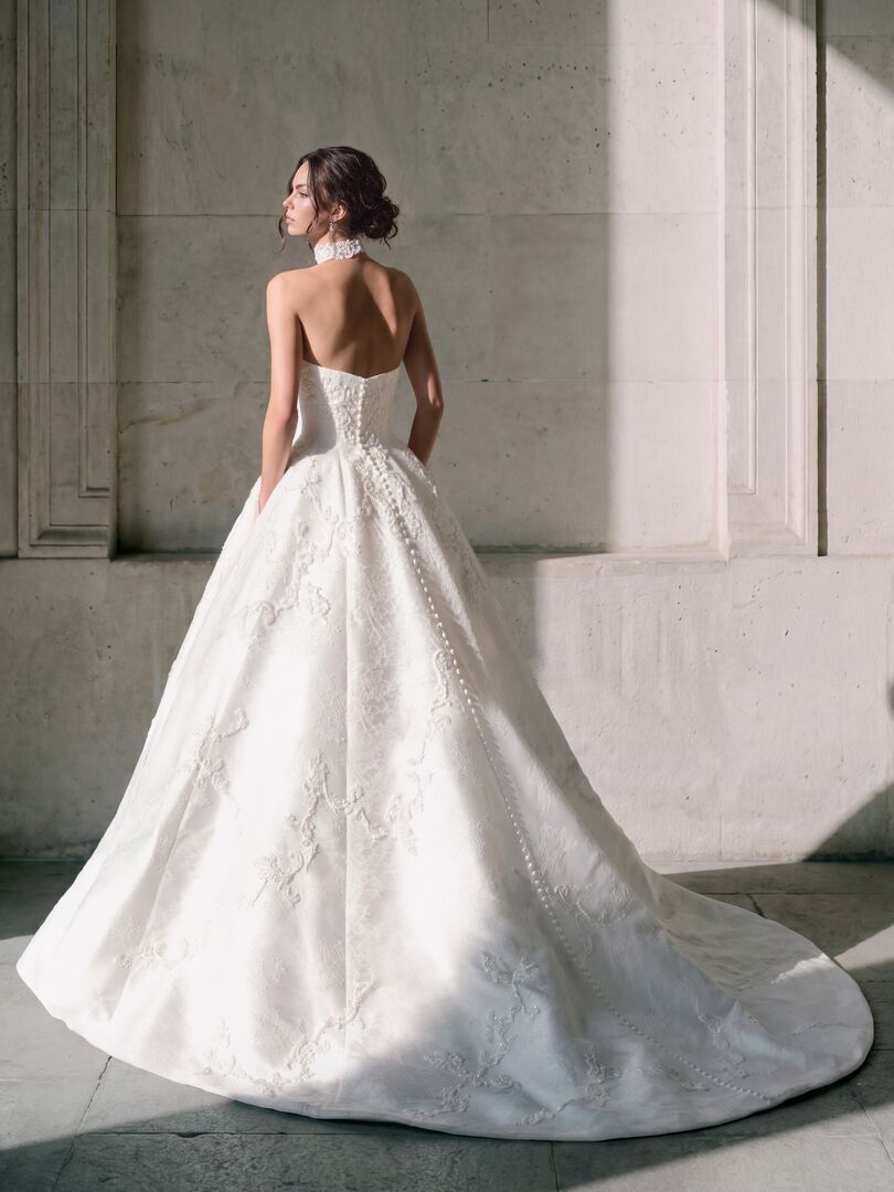 Rückenansicht Brautkleid A-Linie  H10003