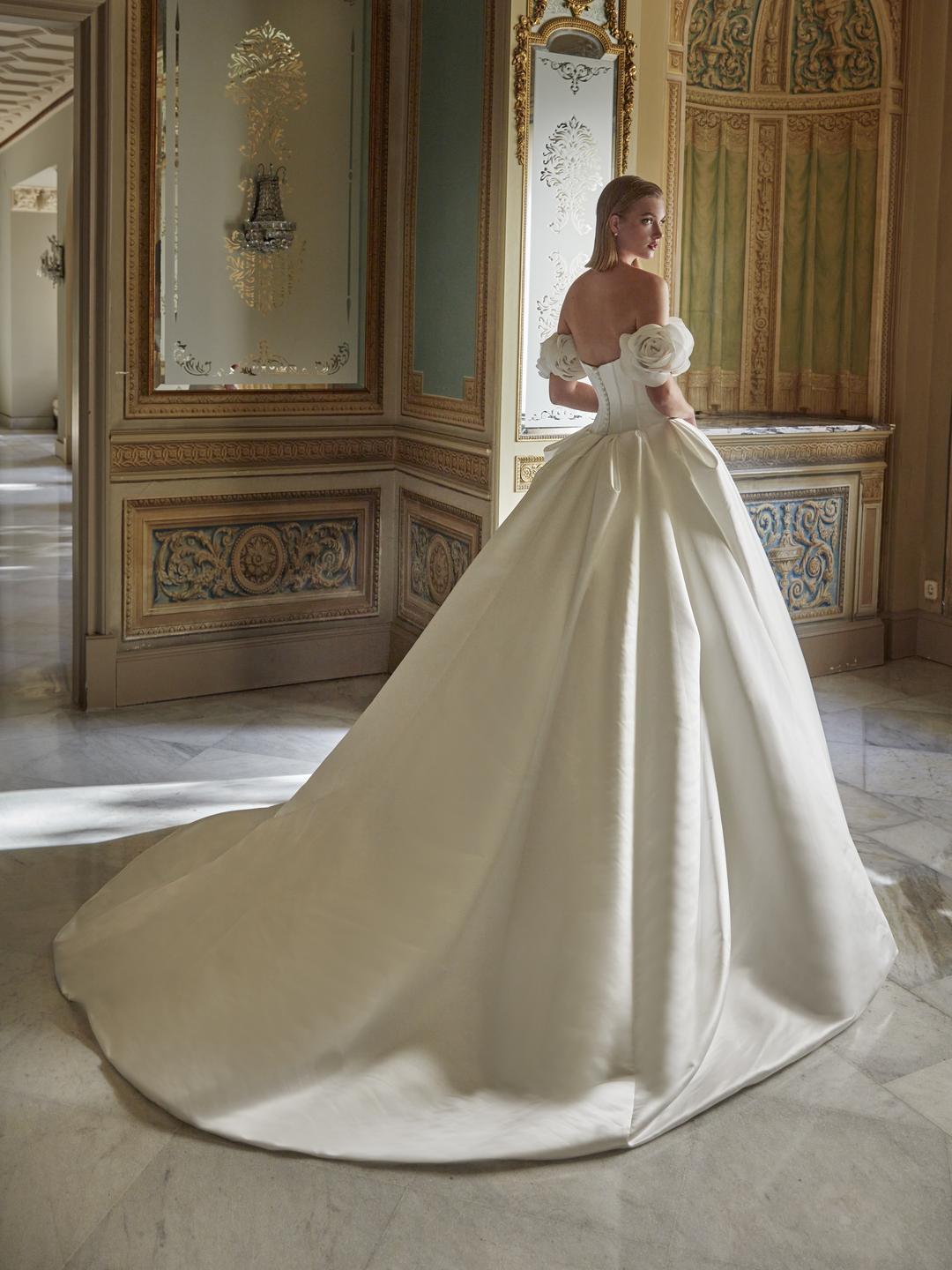 Rückenansicht Brautkleid Duchesse Carmen H9494