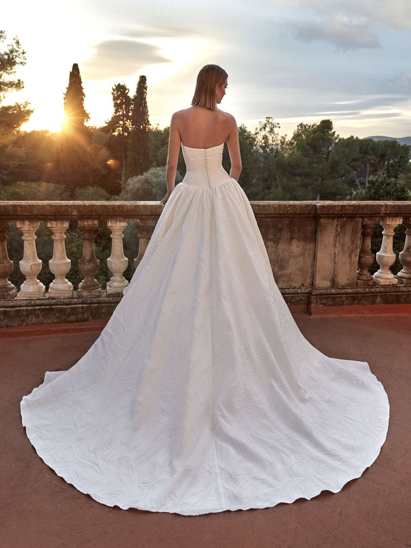 Rückenansicht Brautkleid A-Linie  H9581