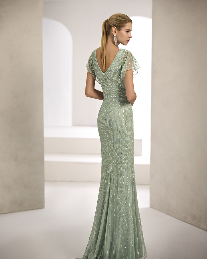 Rückenansicht Abendkleid Ballgown  H9669