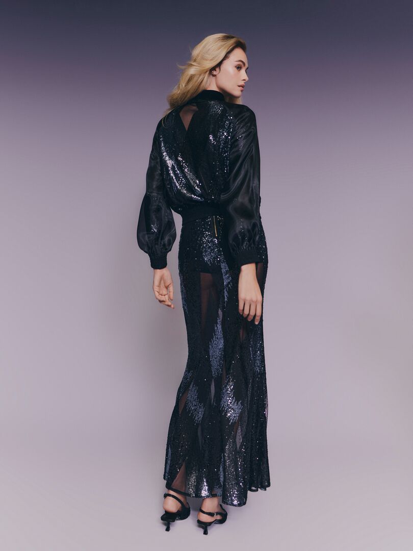 Rückenansicht Abendkleid Ballgown  H9753