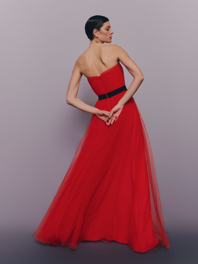 Rückenansicht Abendkleid Ballgown  H9792