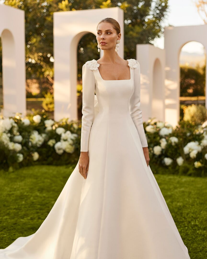 Rückenansicht Brautkleid A-Linie  H9869
