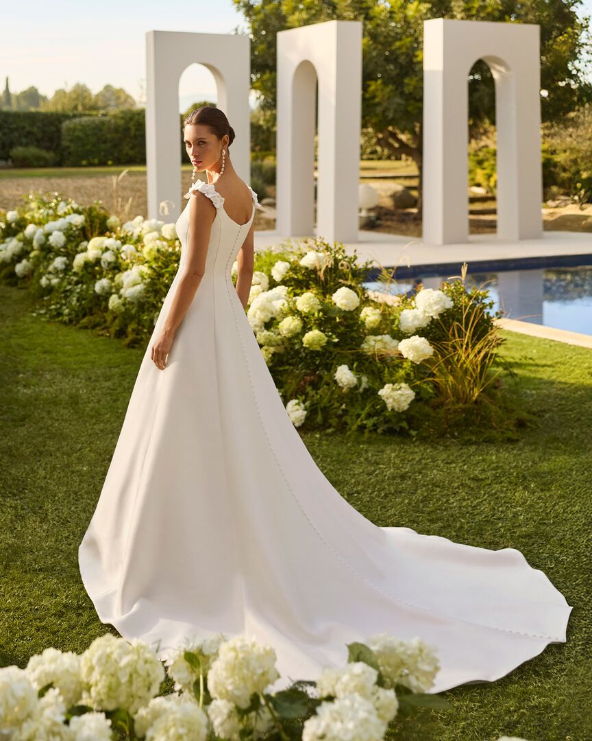 Rückenansicht Brautkleid A-Linie Carmen H9870