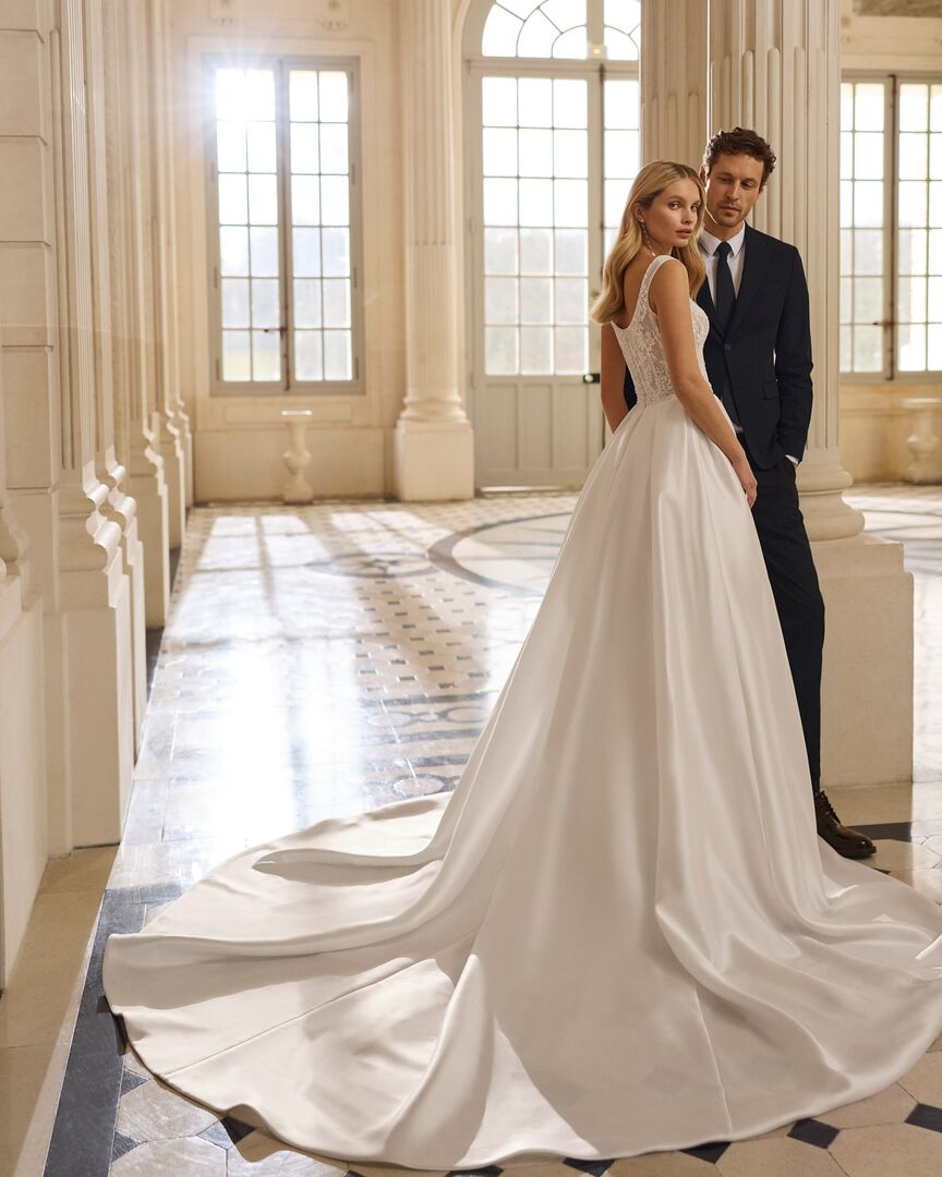 Rückenansicht Brautkleid Mermaid  H9876
