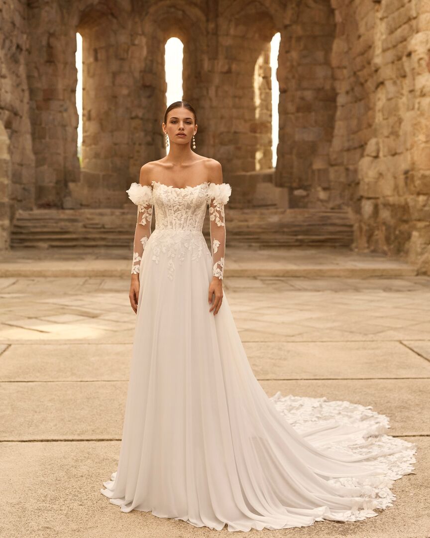 Brautkleid A-Linie Herzausschnitt H9892