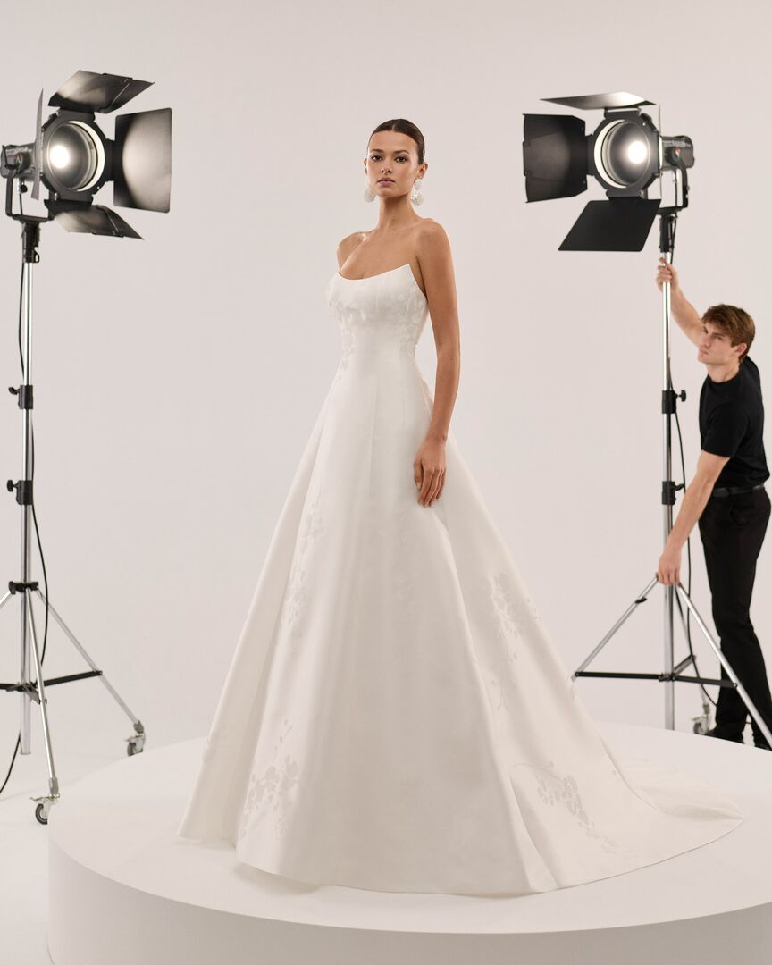 Rückenansicht Brautkleid A-Linie Carmen H9895