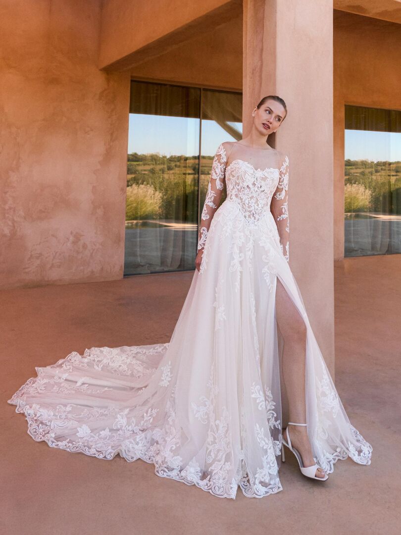 Brautkleid A-Linie Herzausschnitt H9921