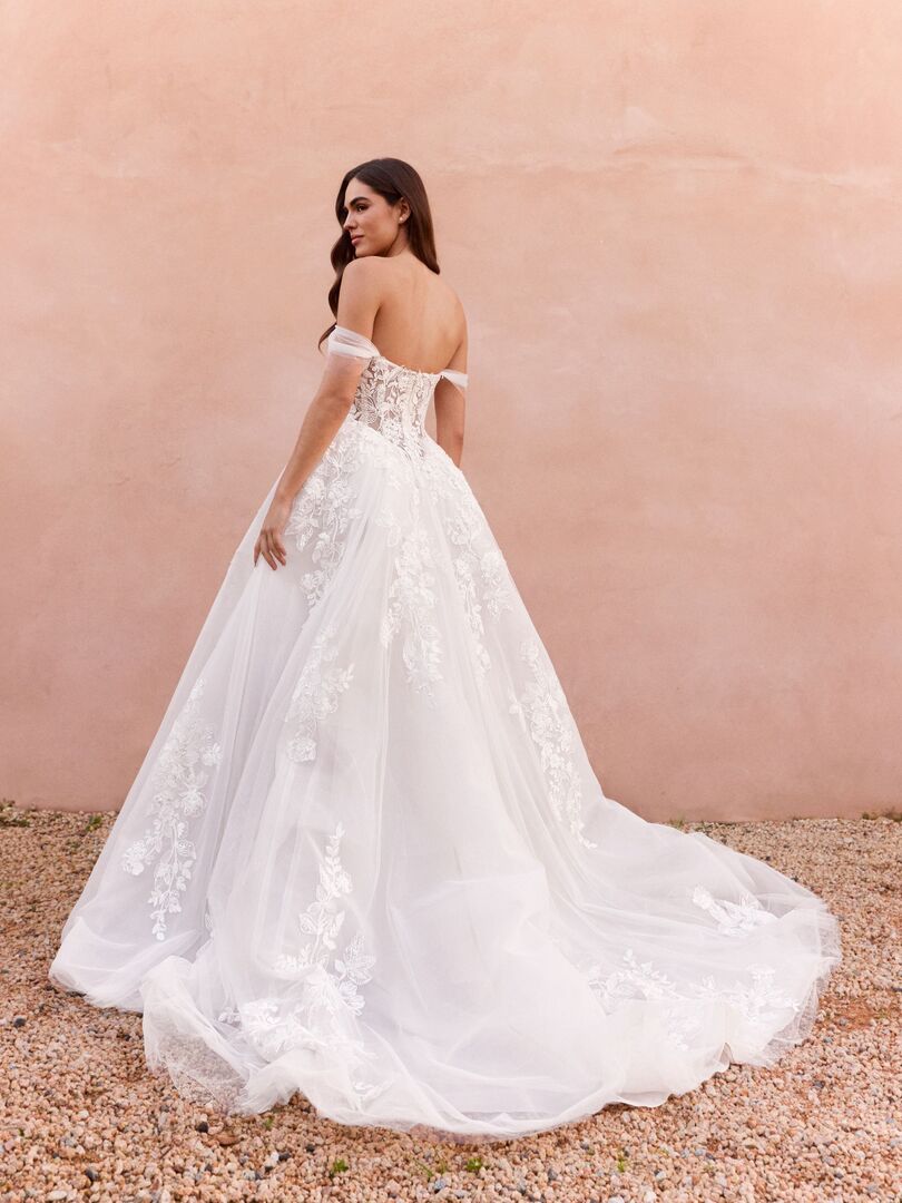 Rückenansicht Brautkleid A-Linie Carmen H9922