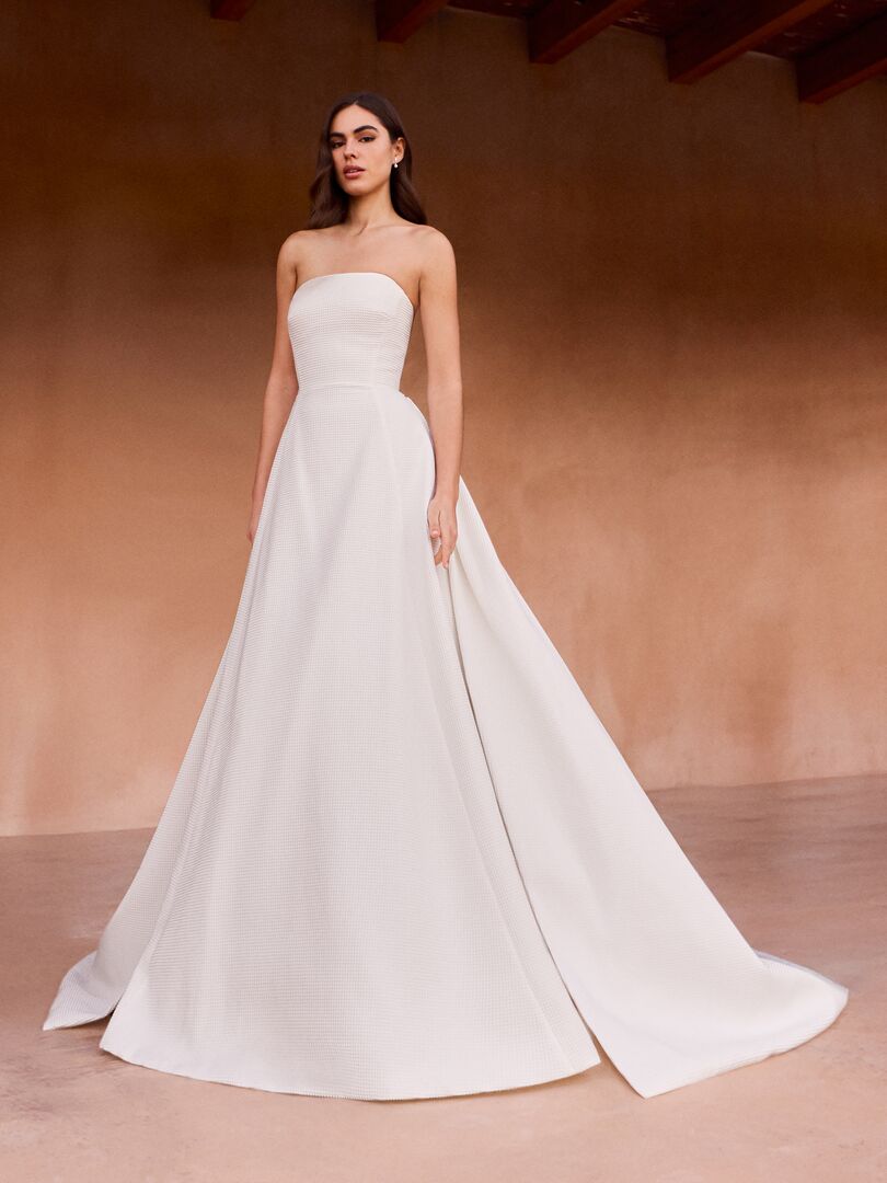 Brautkleid A-Linie Corsage trägerlos H9925